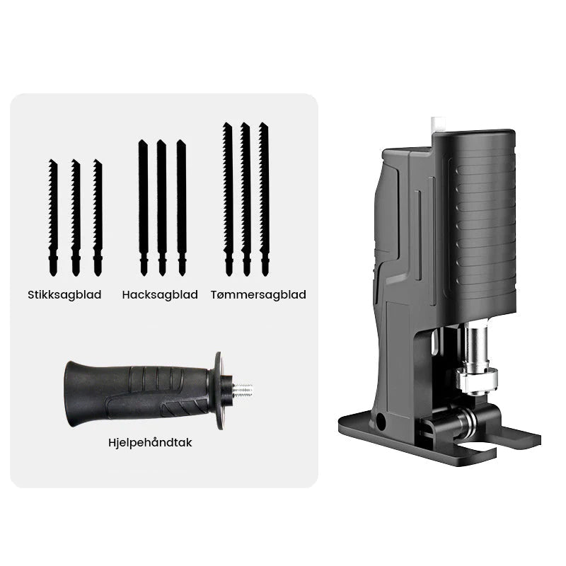 Adapter for elektrisk drill til bajonettsag