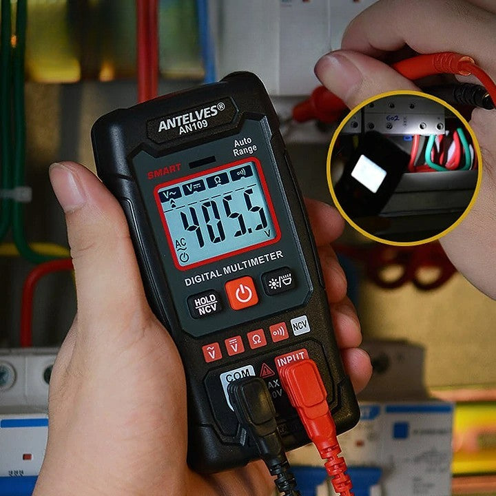 Forbedret EBTN LCD-multimeter med enkel avlesning og måling