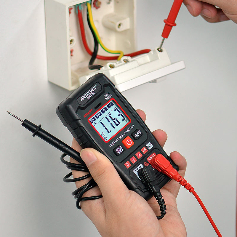 Forbedret EBTN LCD-multimeter med enkel avlesning og måling