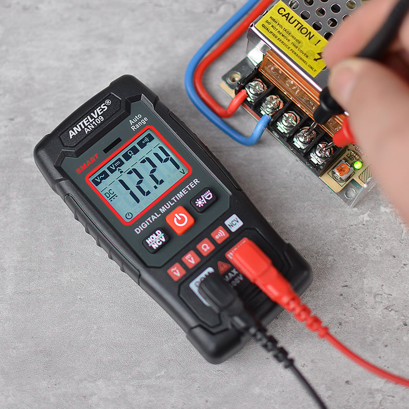 Forbedret EBTN LCD-multimeter med enkel avlesning og måling