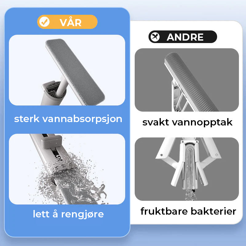 Roterbar selvklemende minimopp med sprekkbørste