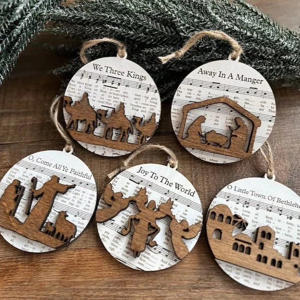 Musikkark Nativity Ornament