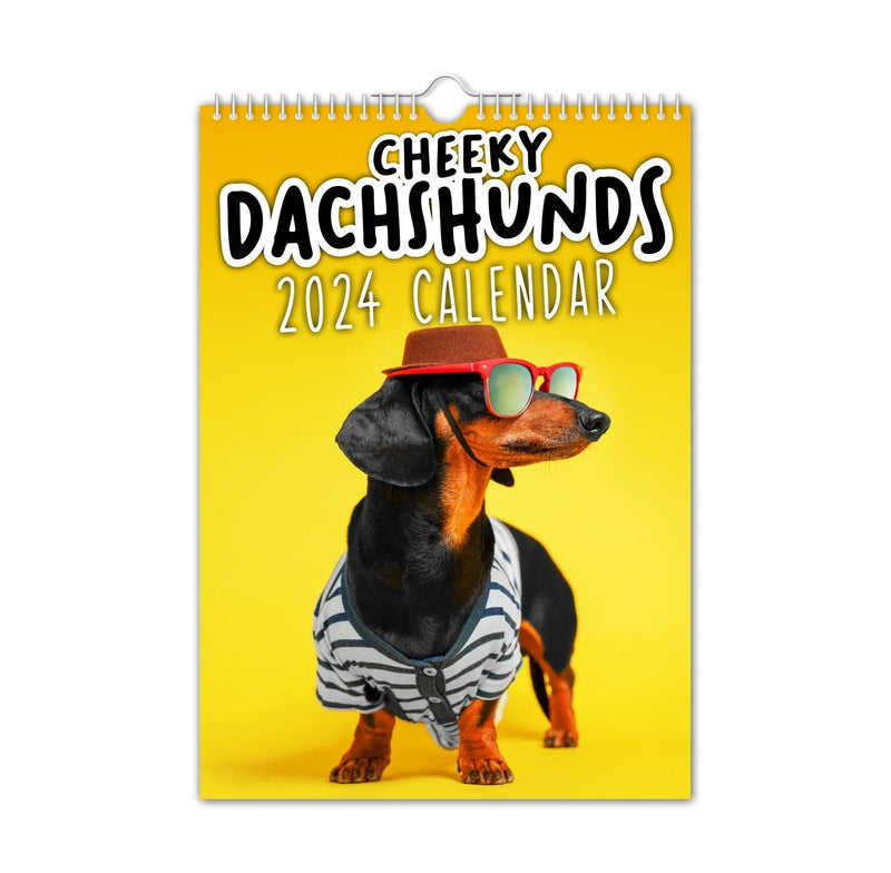 Frekke dachshunder - 2024 Veggkalender