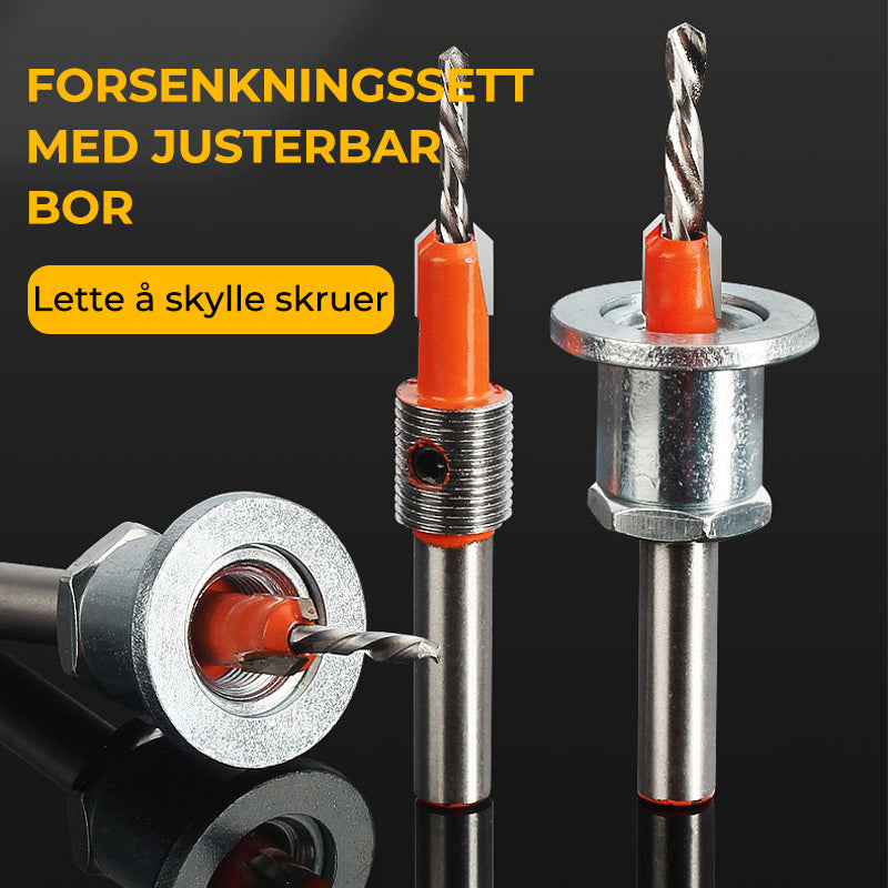 Forsenkende bor i legering