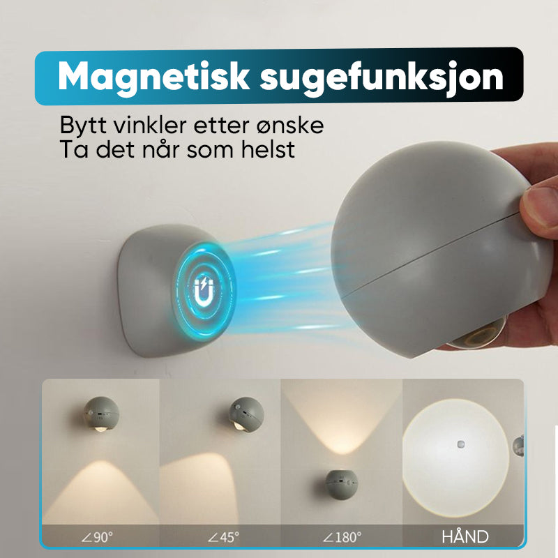 Sfærisk vegglampe