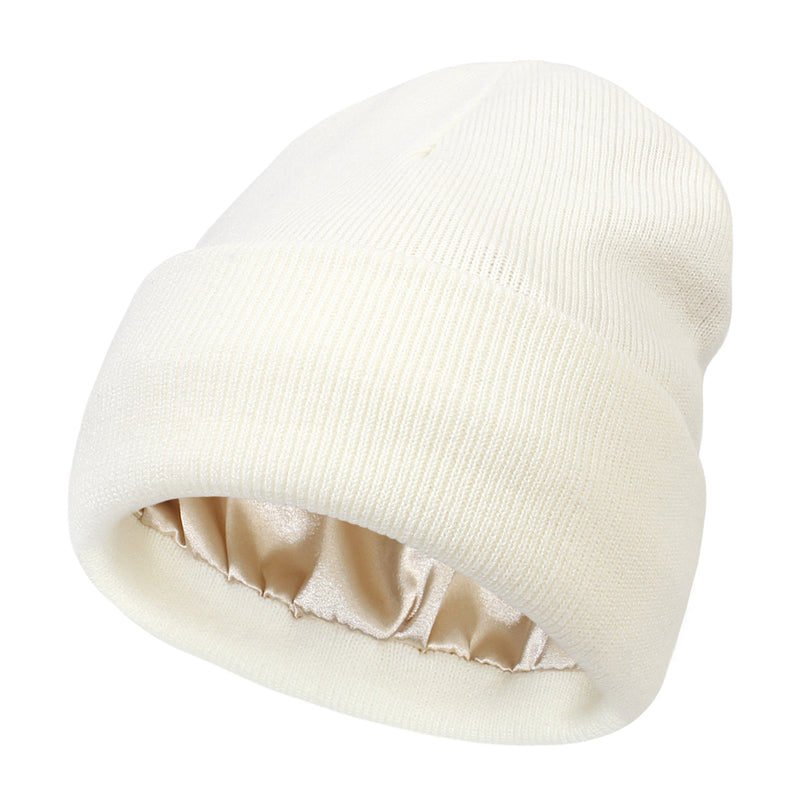 Varm Strikket Ull Beanie