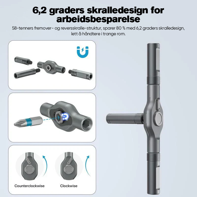 Sunnook 24 i 1 magnetisk skrutrekkersett