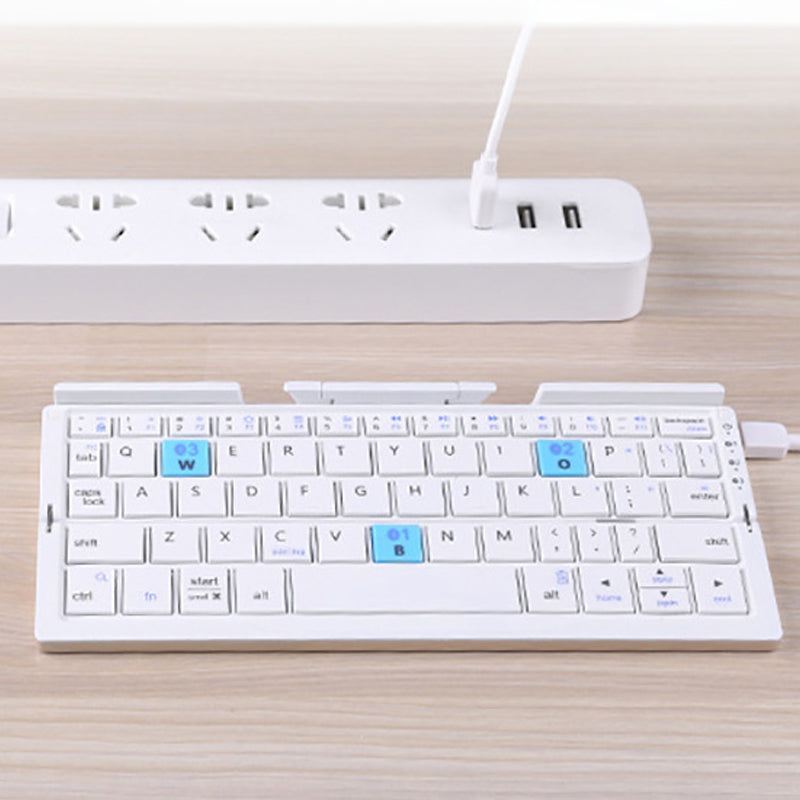 Bærbar sammenleggbar bluetooth mini-tastatur