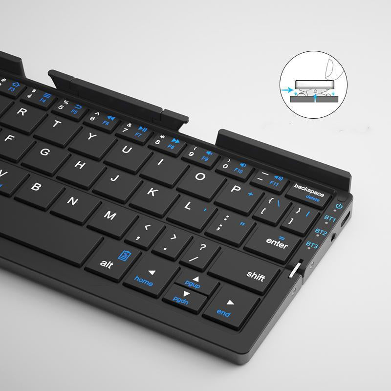 Bærbar sammenleggbar bluetooth mini-tastatur