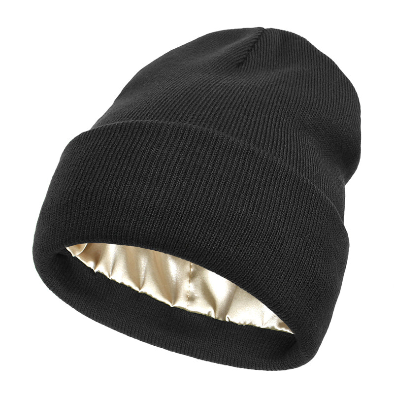 Varm Strikket Ull Beanie