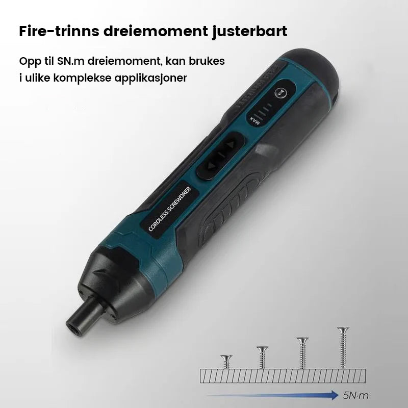 Justerbare elektriske skrutrekkerverktøy