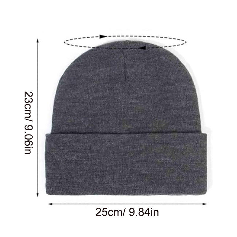 Varm Strikket Ull Beanie