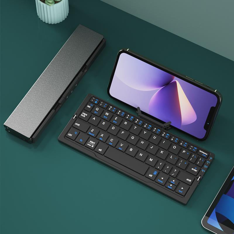 Bærbar sammenleggbar bluetooth mini-tastatur