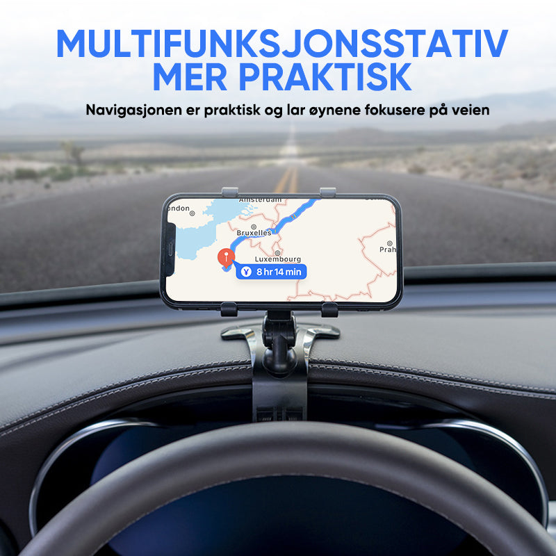 360º Telefonholder for dashbordet i bilen