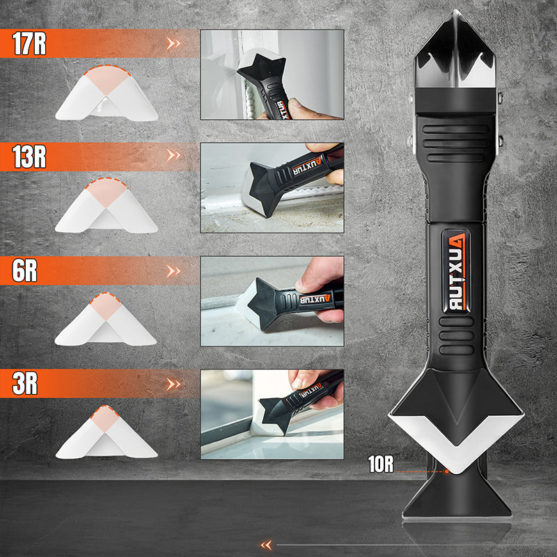 3-i-1 Silikon Fugemasse Verktøy