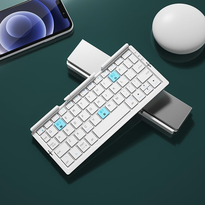 Bærbar sammenleggbar bluetooth mini-tastatur