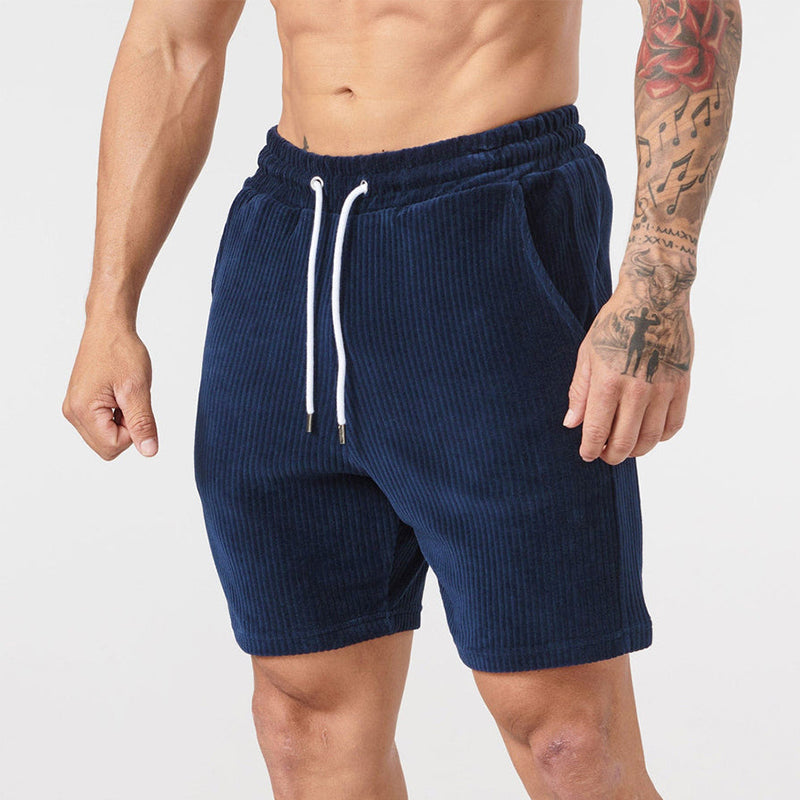 Simple Cordfløyelshorts for menn