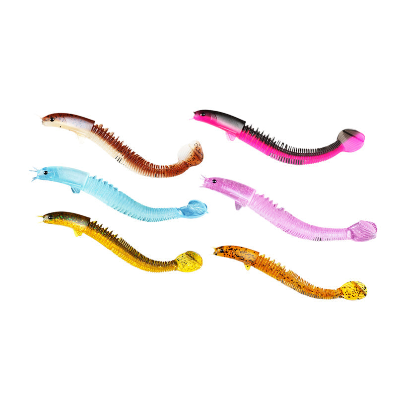 Nytt design Angler Dragon Loach Lure 46 seksjon mykt agn