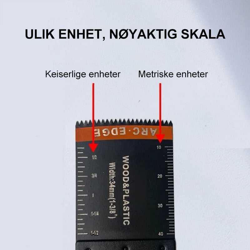 Oscillerende verktøyblader med buet kant (20 STK)