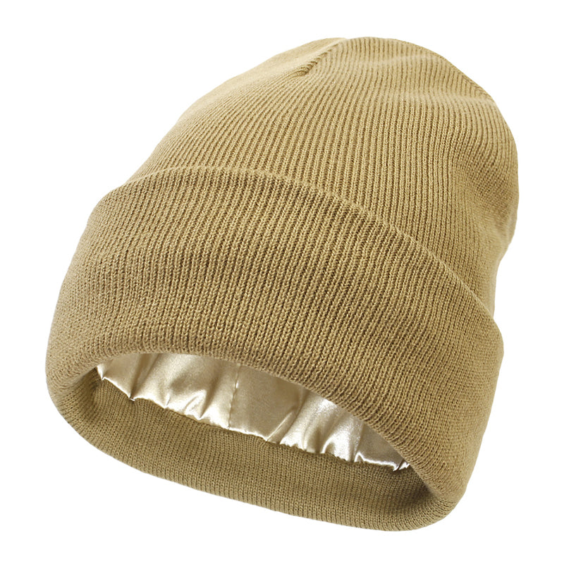 Varm Strikket Ull Beanie