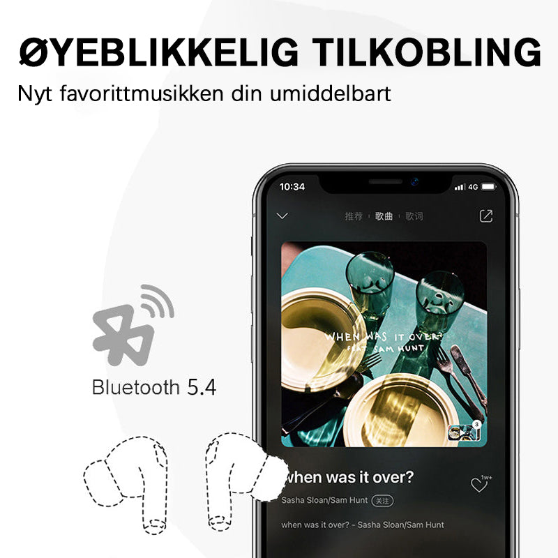 Støyreduserende Bluetooth-øreplugg