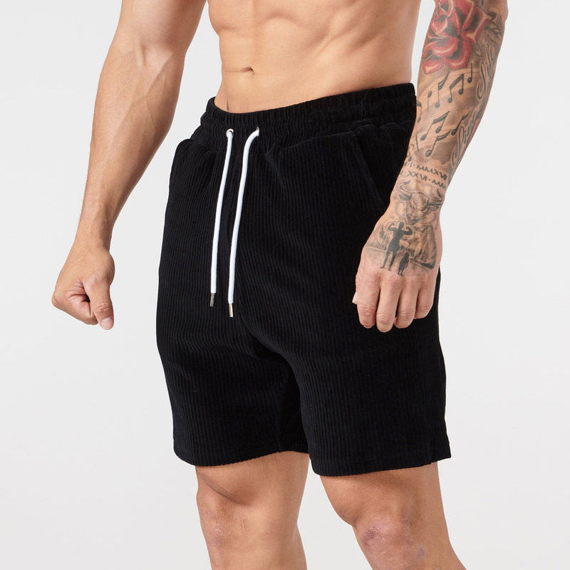 Simple Cordfløyelshorts for menn