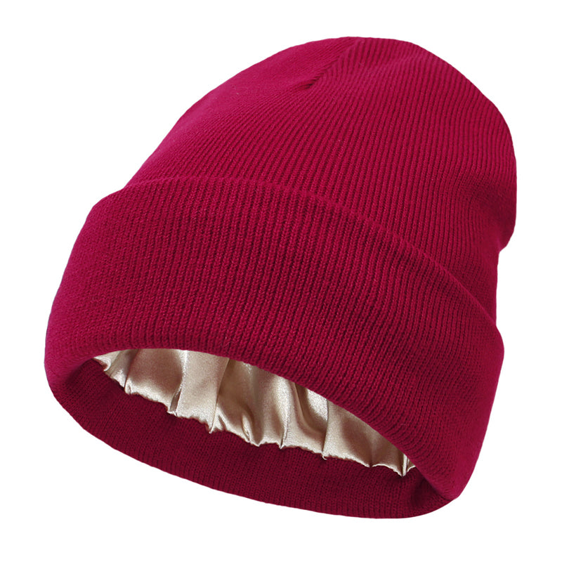 Varm Strikket Ull Beanie