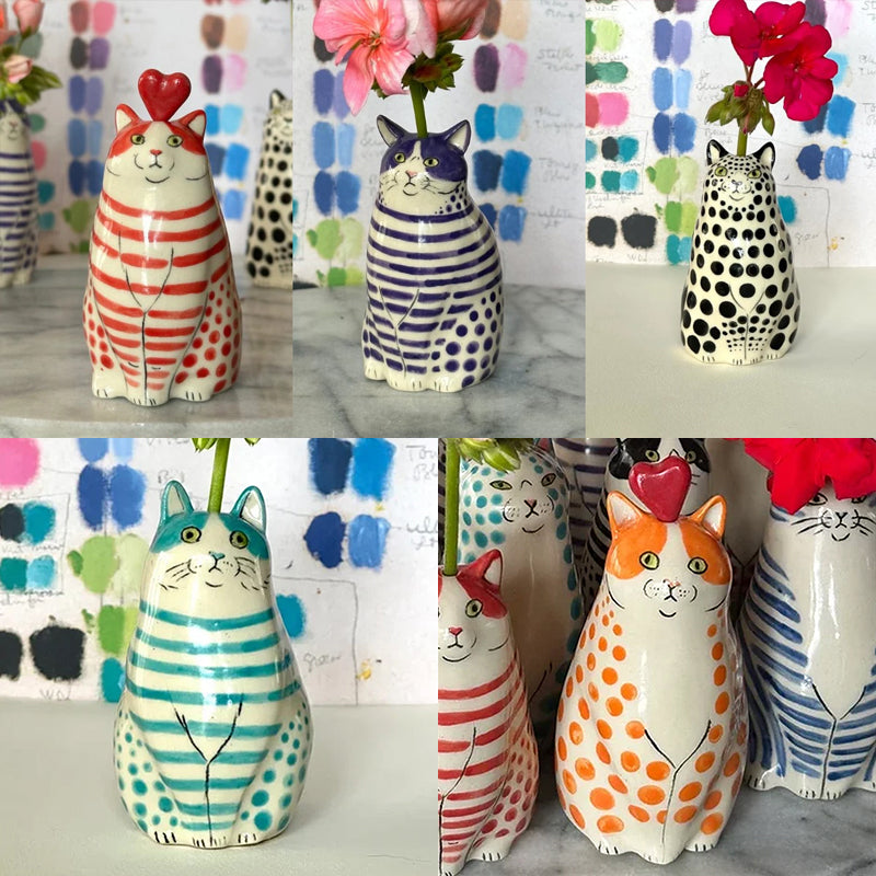 Polka Dot Kattevase