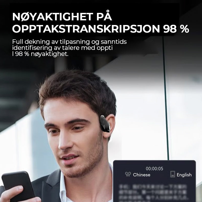 Trådløse Bluetooth Oversettelsesørepropper