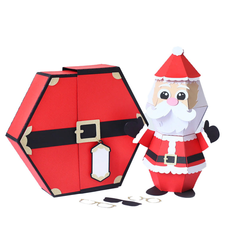 🎅3D Julenissen Prank Pop-up Box kort🥳