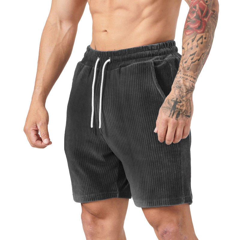 Simple Cordfløyelshorts for menn