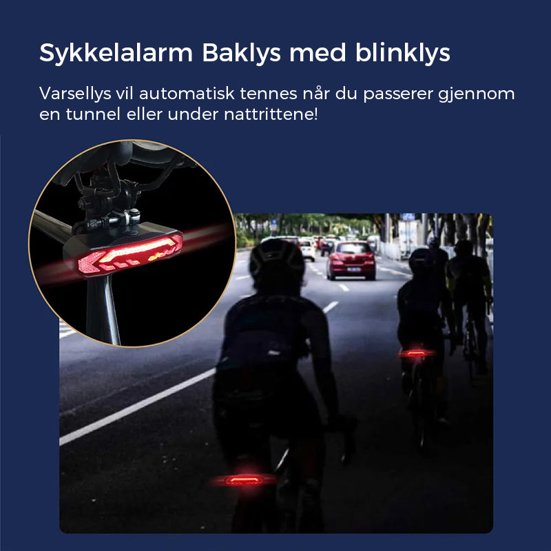 Sykkel baklys alarm