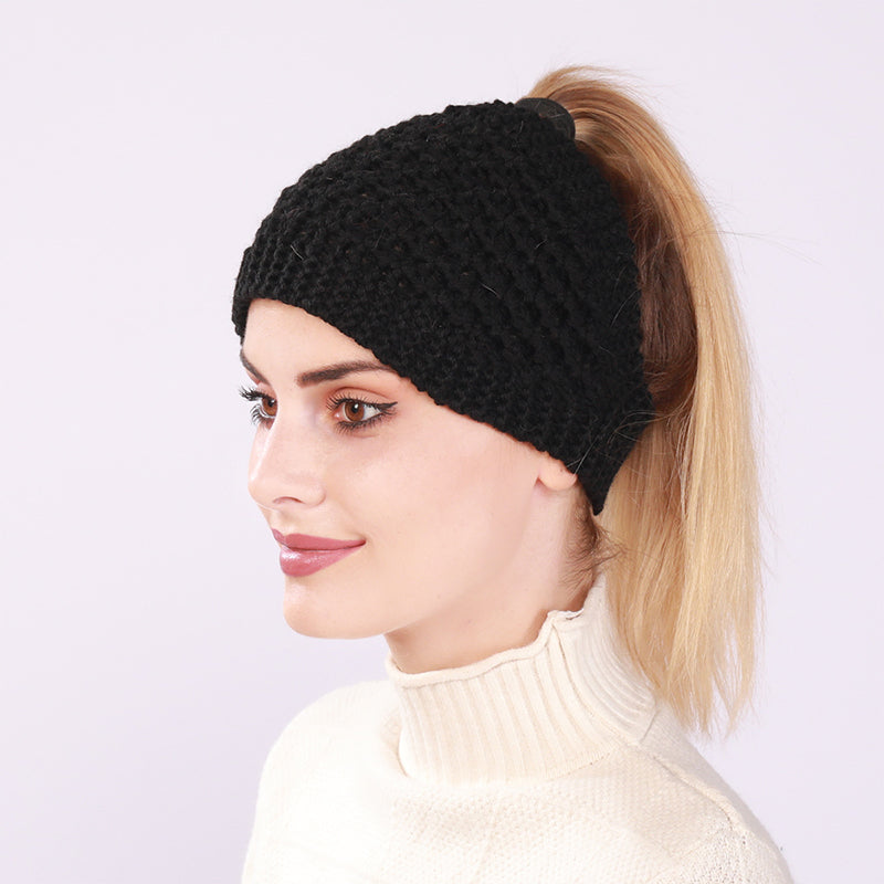 Hollow Out Hestehale Dame Beanie