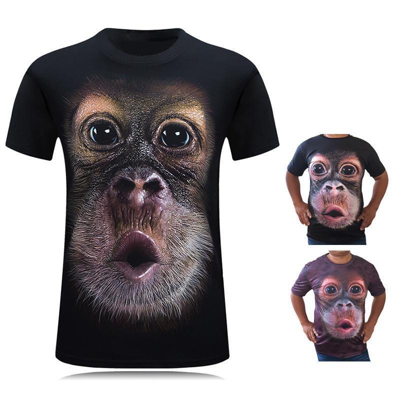 Morsom Gorilla 3D T-skjorte