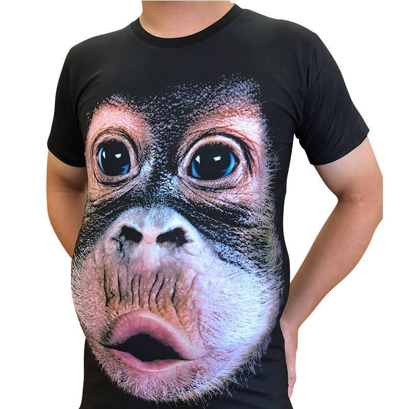 Morsom Gorilla 3D T-skjorte