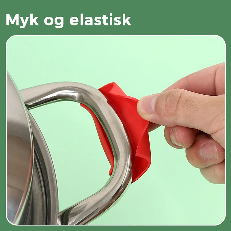 Silikon Anti-skald grytehåndtaksdeksel