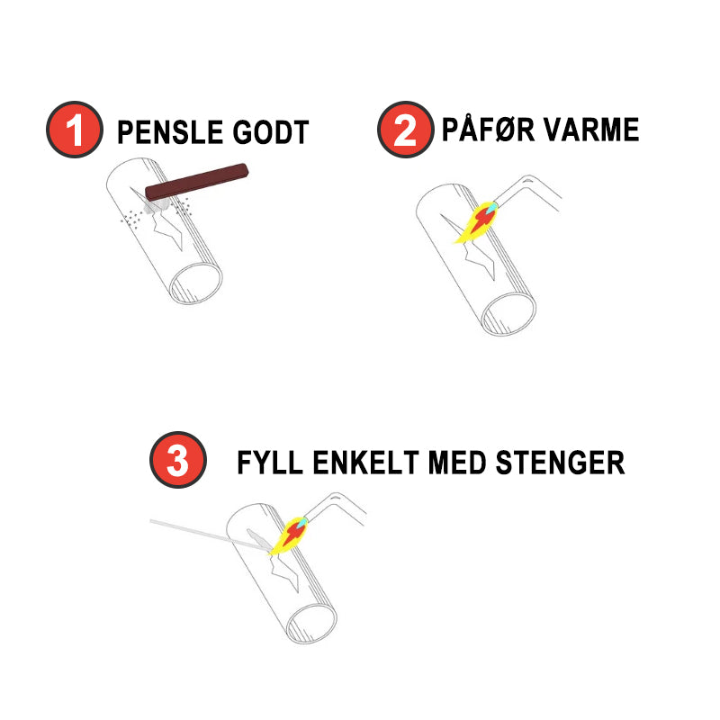 Løsningssveising Flux-Cored Stenger