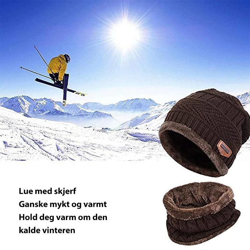 Varm Lue med Skjerf