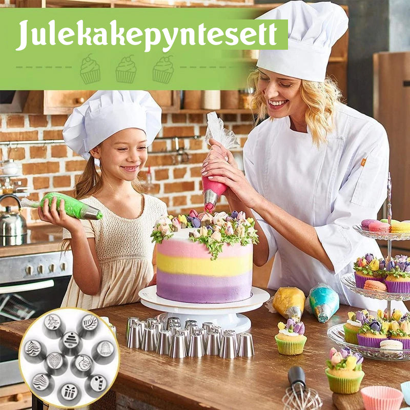 Julekakepyntesett