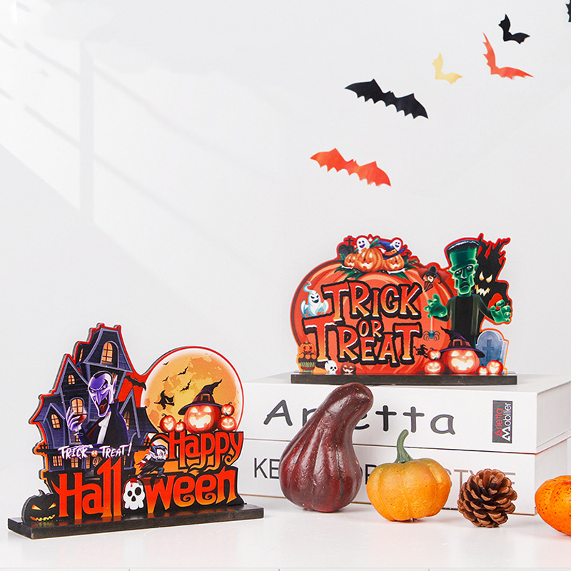 Halloween-tema Bordpynt i tre