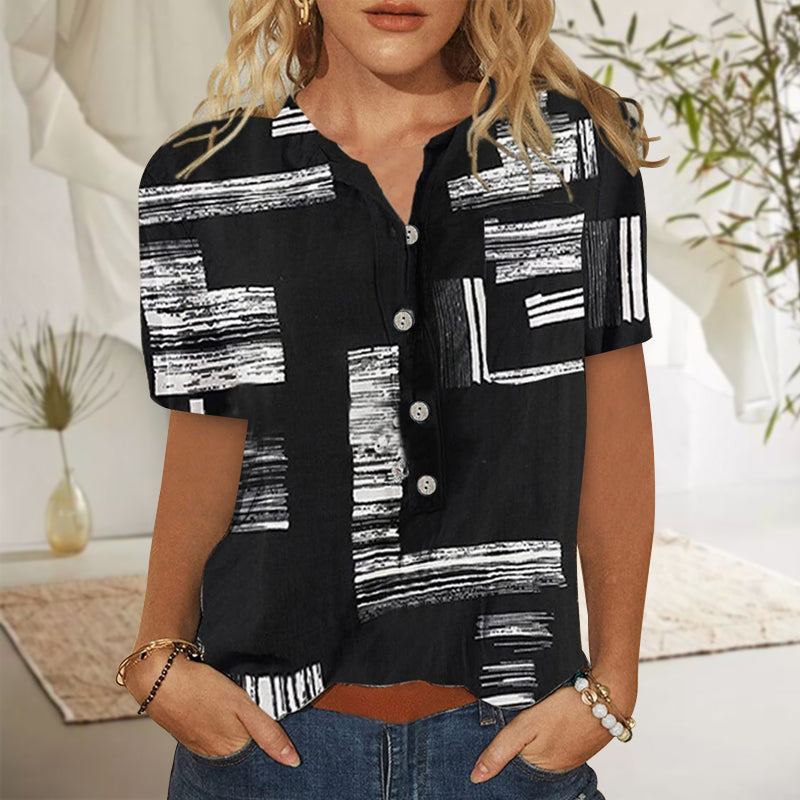 Printed Long Sleeve Women's Shirt