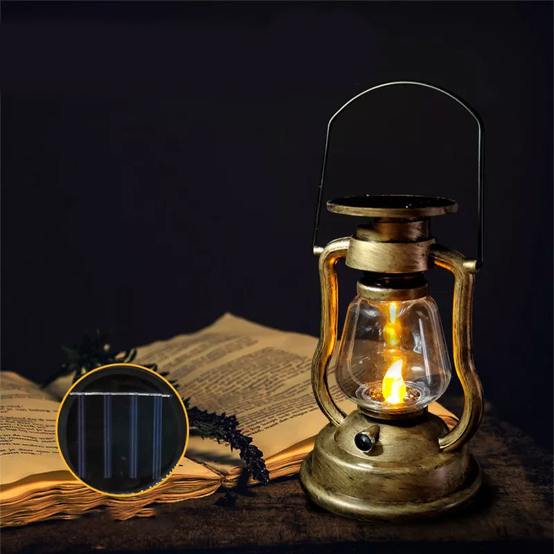 LED Solar Light Retro parafinlampe