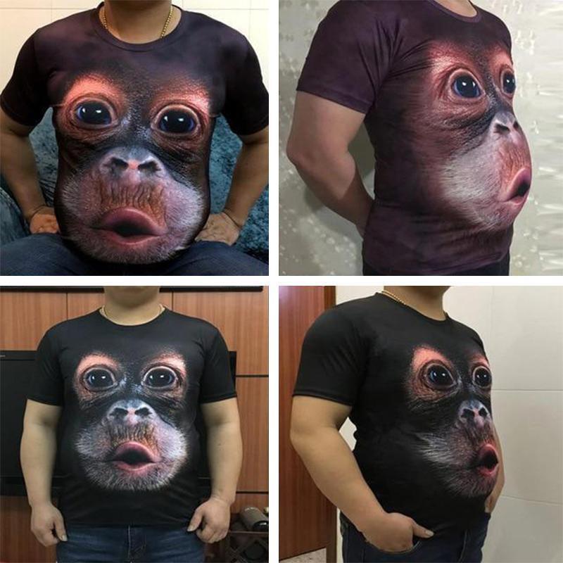 Morsom Gorilla 3D T-skjorte