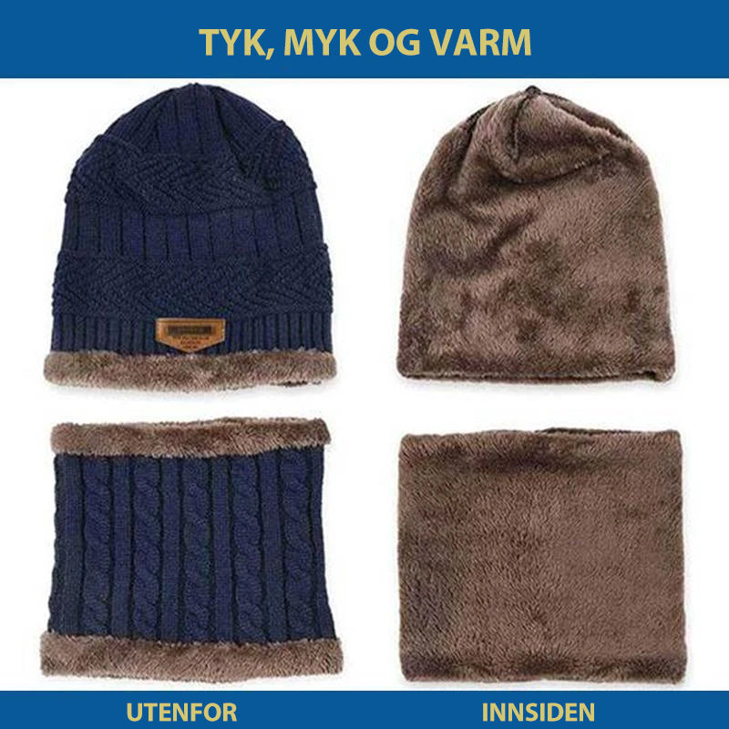 Varm Lue med Skjerf