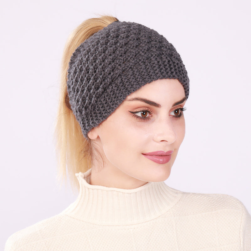 Hollow Out Hestehale Dame Beanie