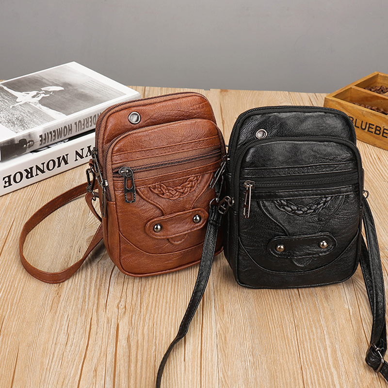 Klassisk mini crossbody-veske