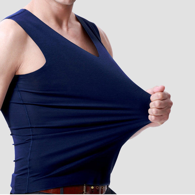 Ice silk seamless men's vest