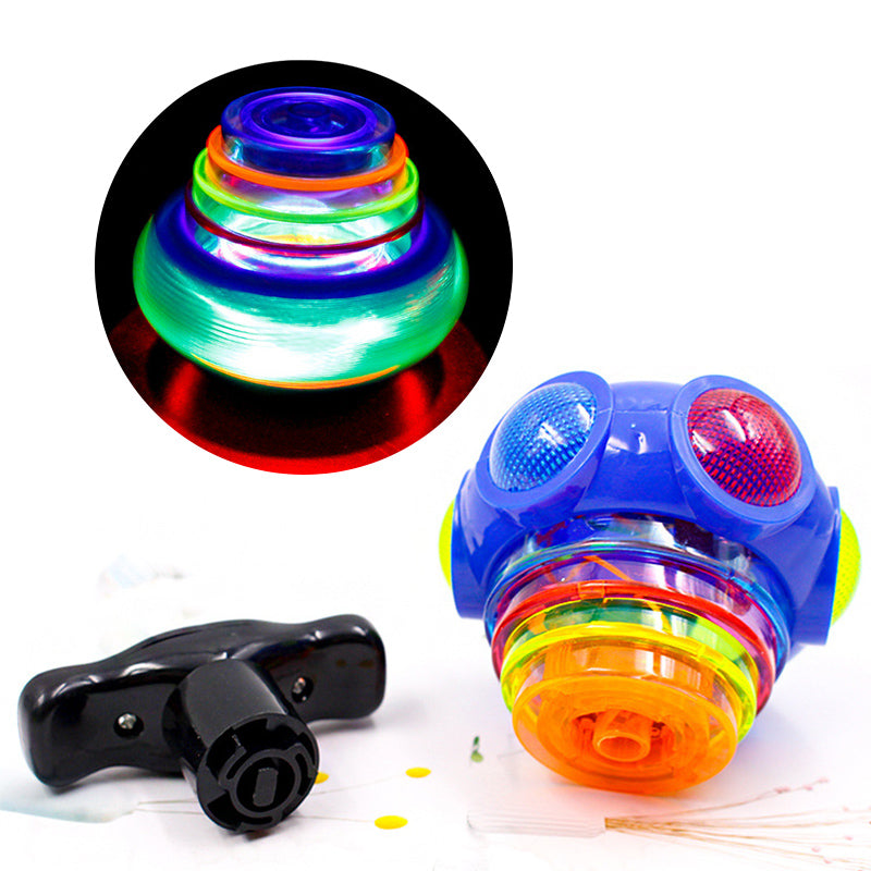 Musikk Blinkende Spinners Toy med Launcher