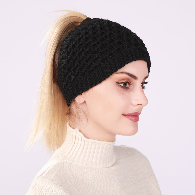 Hollow Out Hestehale Dame Beanie