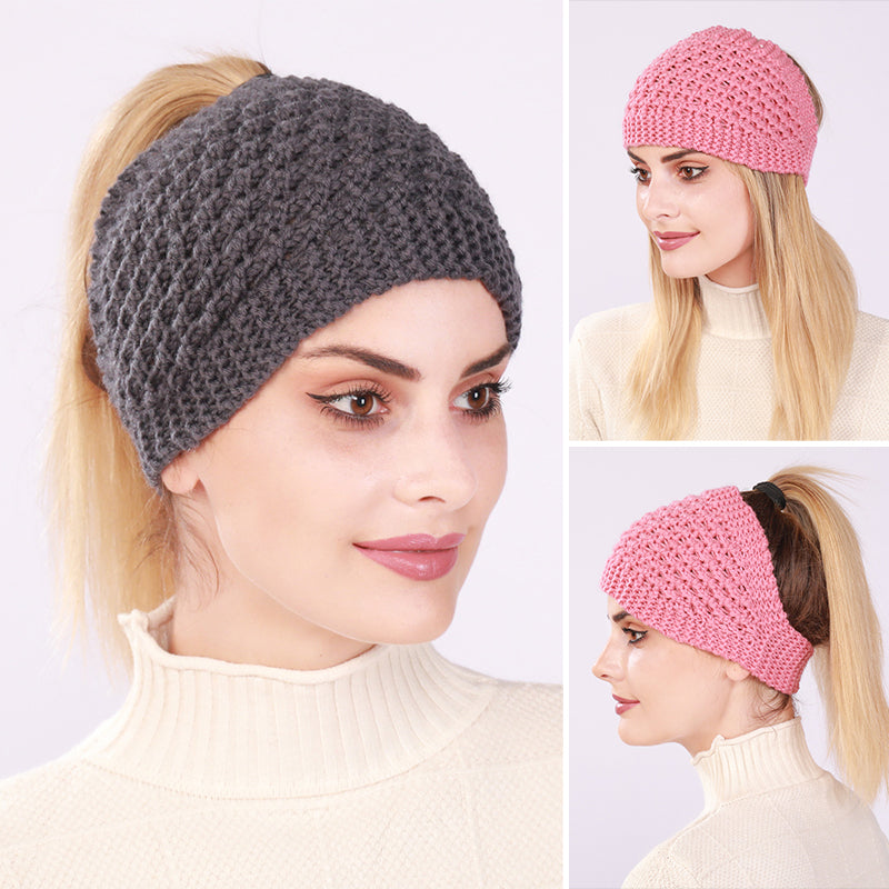 Hollow Out Hestehale Dame Beanie